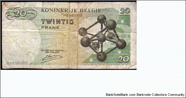 Banknote from Belgium year 1964