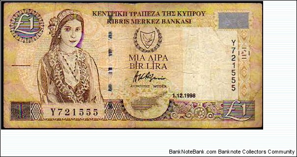 1 Lira/Pound__
pk# 60 b__
01.12.1998 Banknote