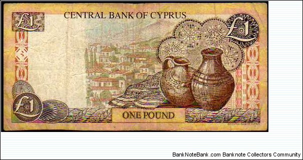 Banknote from Cyprus year 1988