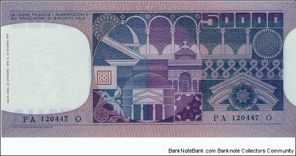 Banknote from Italy year 1978