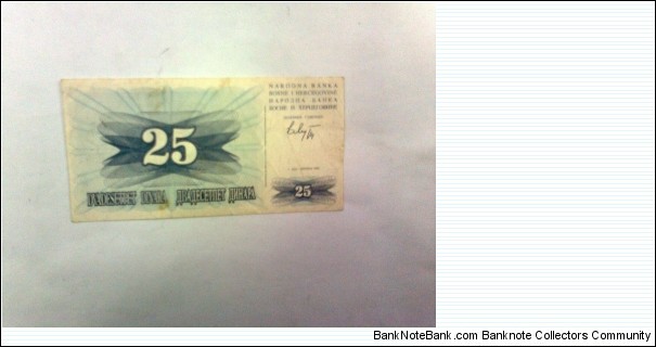 25 dinara Banknote