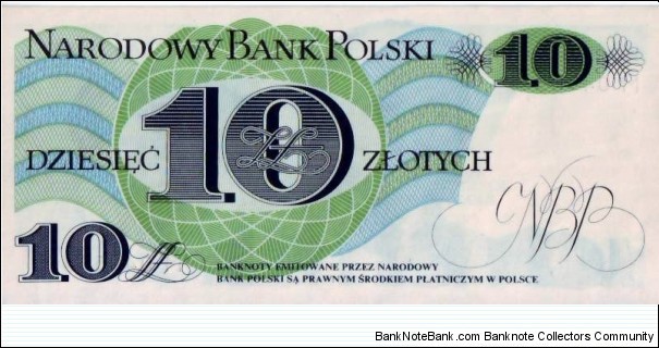 Banknote from Poland year 1982