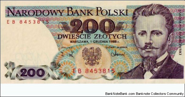 200 Zlotych Banknote