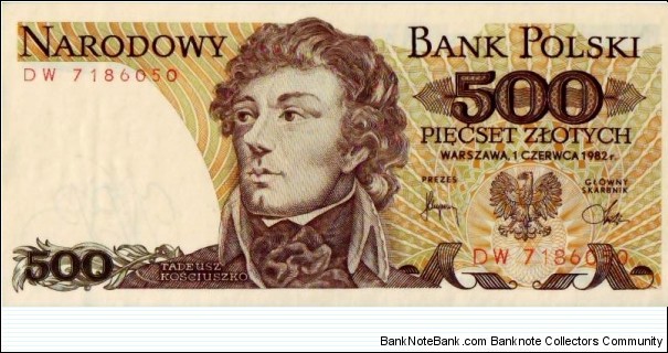 500 Zlotych Banknote