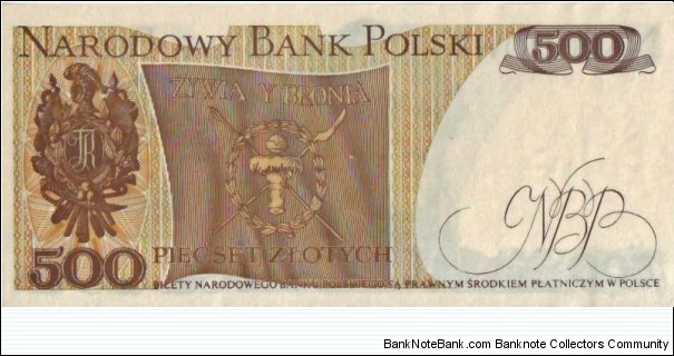 Banknote from Poland year 1982