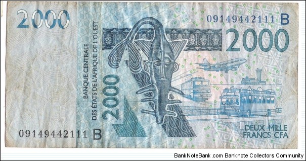 2000 Francs(Benin) Banknote