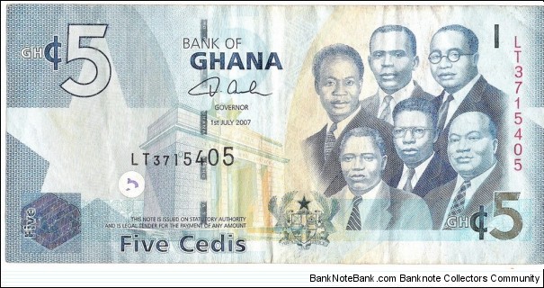 5 Cedis Banknote