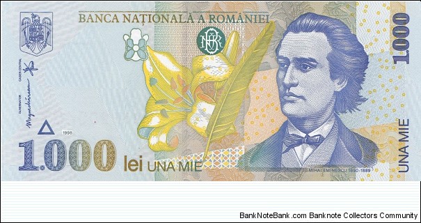 Romania 1000 lei 1998 Banknote