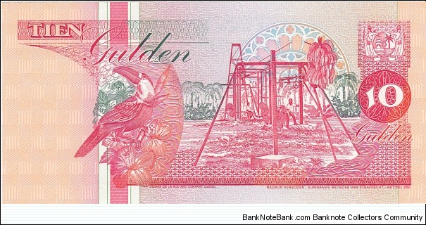 Banknote from Suriname year 1998