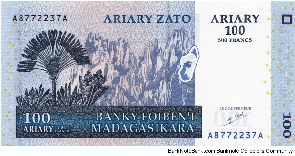 Madagascar 100 ariary 2004 Banknote