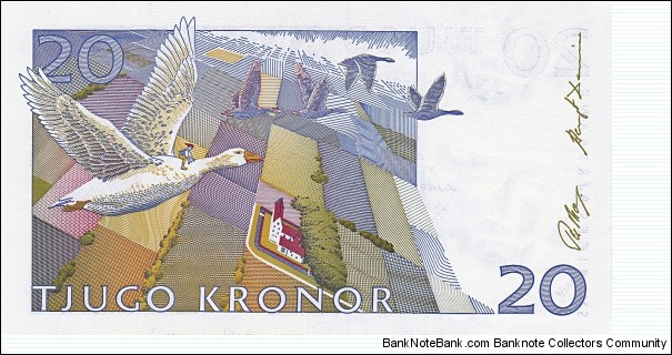 Banknote from Sweden year 1991