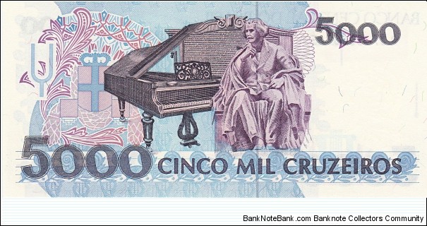 Banknote from Brazil year 1993