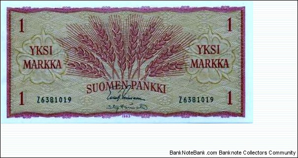 1 Markka Banknote