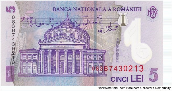 Banknote from Romania year 2005