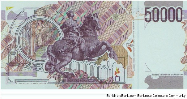 Banknote from Italy year 1992