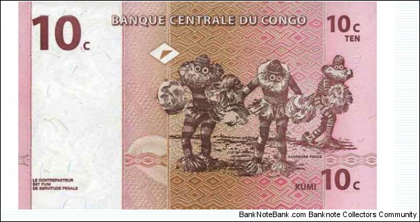 Banknote from Congo year 1997