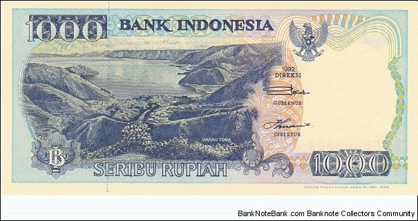 Indonesia 1000 rupiah 1992 Banknote