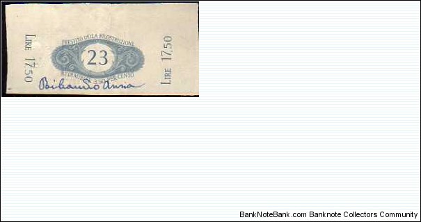 Banknote from Italy year 1946