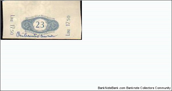 Banknote from Italy year 1946