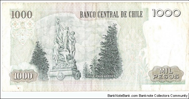 Banknote from Chile year 2009