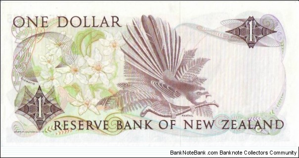 Banknote from New Zealand year 1985