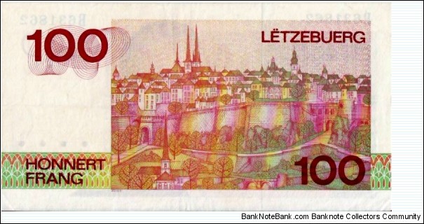 Banknote from Luxembourg year 1986