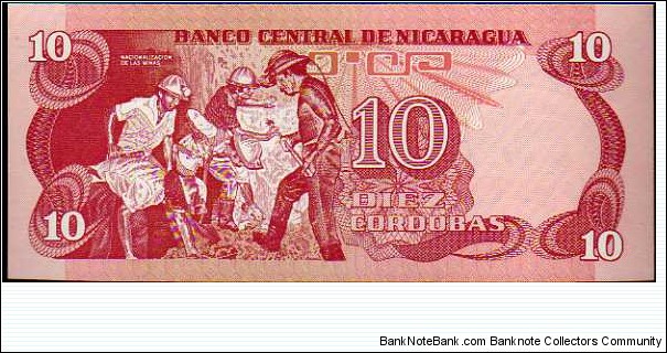Banknote from Nicaragua year 1979