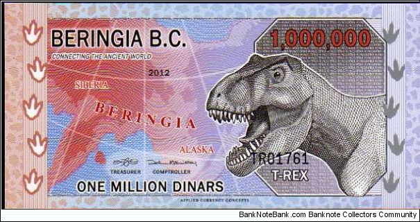 *BERINGIA*__ 1.000.000 Dollars__ pk# NL__ Polymer  Banknote