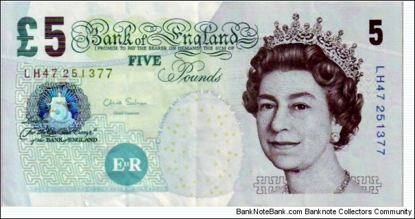 BoE 5 Pounds Banknote