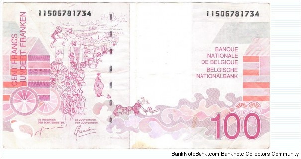 Banknote from Belgium year 1995