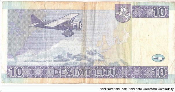 Banknote from Lithuania year 2007