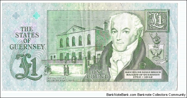 Banknote from Guernsey year 1991