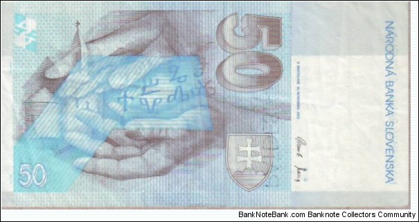 Banknote from Slovakia year 2005