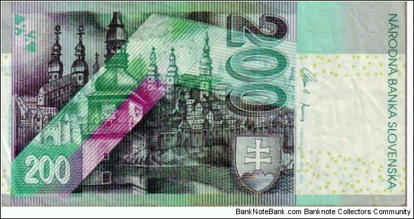 Banknote from Slovakia year 2000