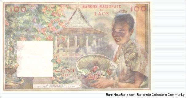 Banknote from Laos year 1957