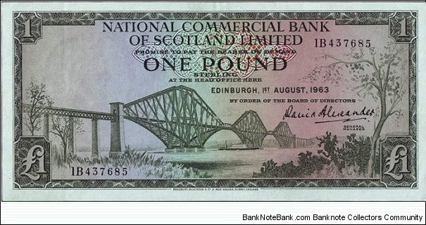 Scotland 1963 1 Pound. Banknote