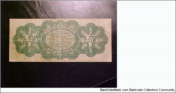 Banknote from USA year 1863