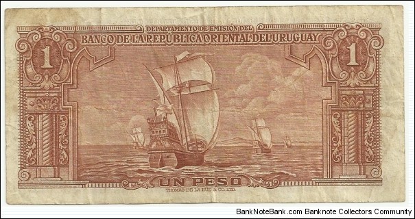 Banknote from Uruguay year 1939