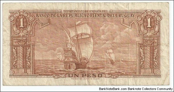 Banknote from Uruguay year 1939