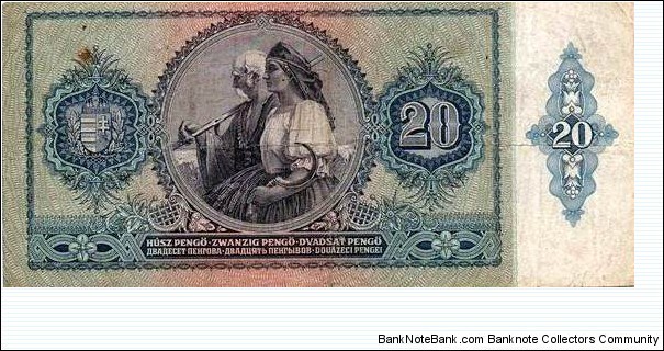 Banknote from Hungary year 1941