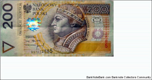 200 zł DS 7212885 Banknote