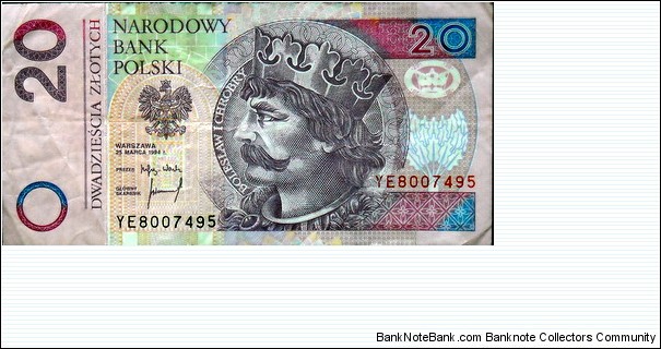 20 zł.
YE 8007495 Banknote