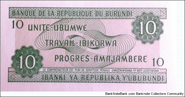 Banknote from Burundi year 2007