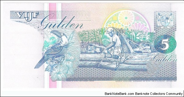 Banknote from Suriname year 1991