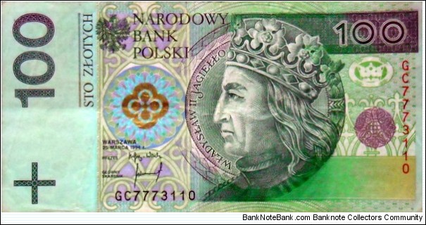 Poland 100 zł.
GC 7773110 Banknote