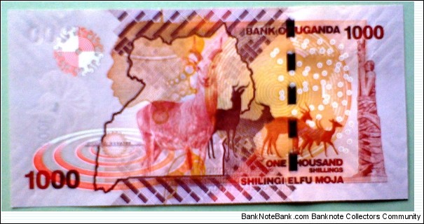 Banknote from Uganda year 2010