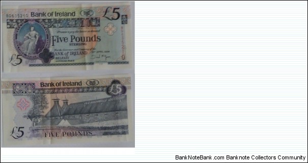 Northern Ireland. 5 Pounds. Banknote