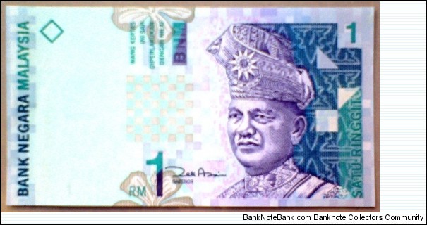 1 Ringgit, Bank Negara Malaysia
King Tuanku Abdul Rahman / Mount Kinabalu, Sabah (North Boreo) Banknote