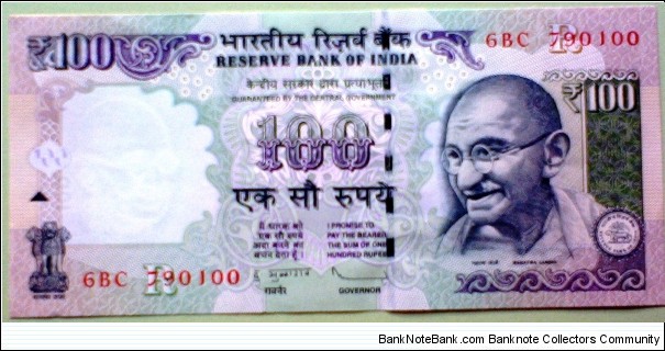 100 Rupees, Reserve Bank of India
Mohandas Karamchand 