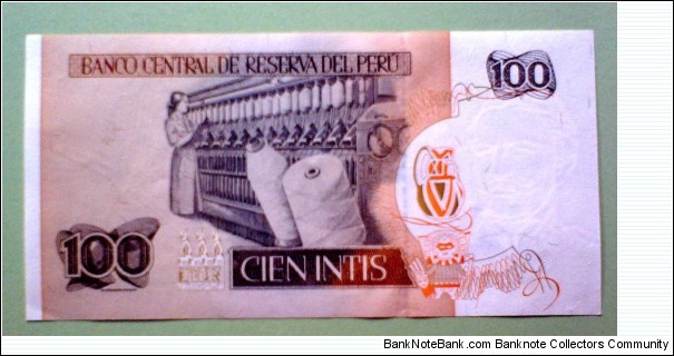 Banknote from Peru year 1987